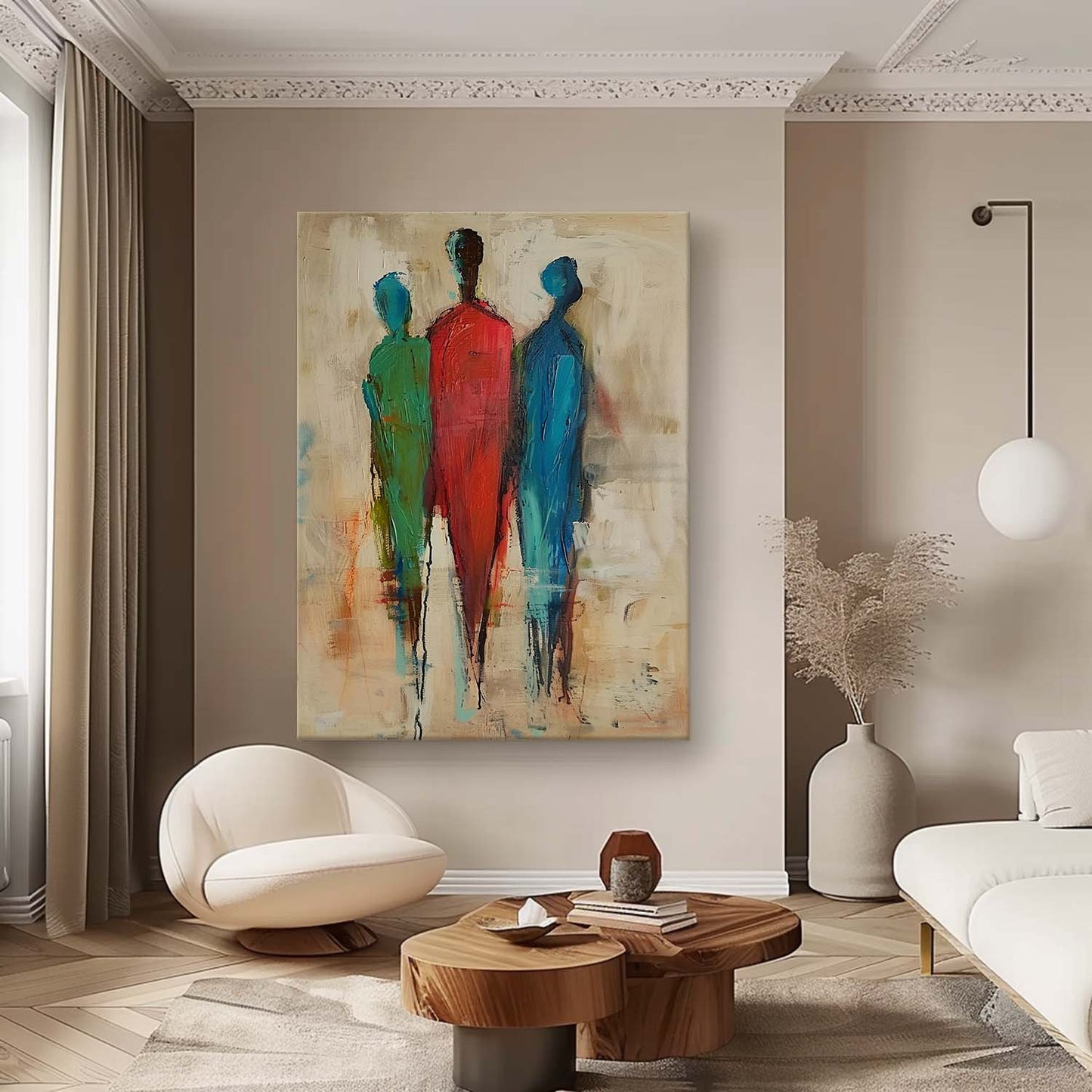 Abstract Figures Oil Painting for Modern Home Decor