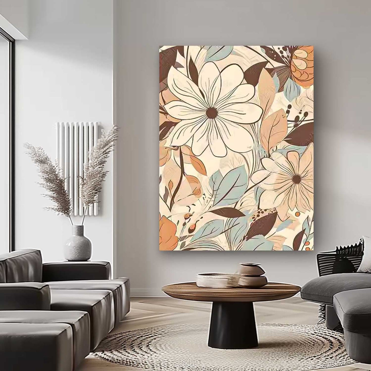 Elegant Floral Oil Painting for Home Décor and Art Lovers