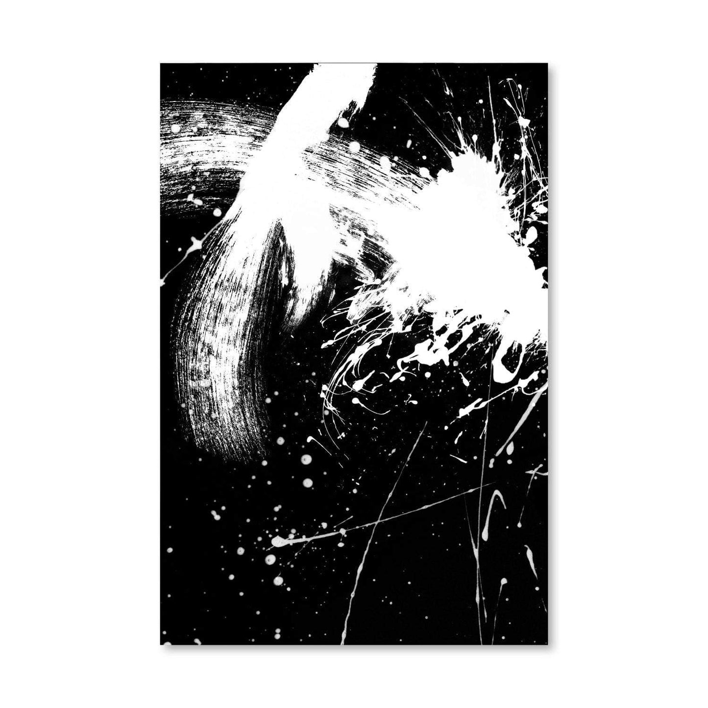 Contemporary Black and White Abstract Oil Painting for Modern Home Decor