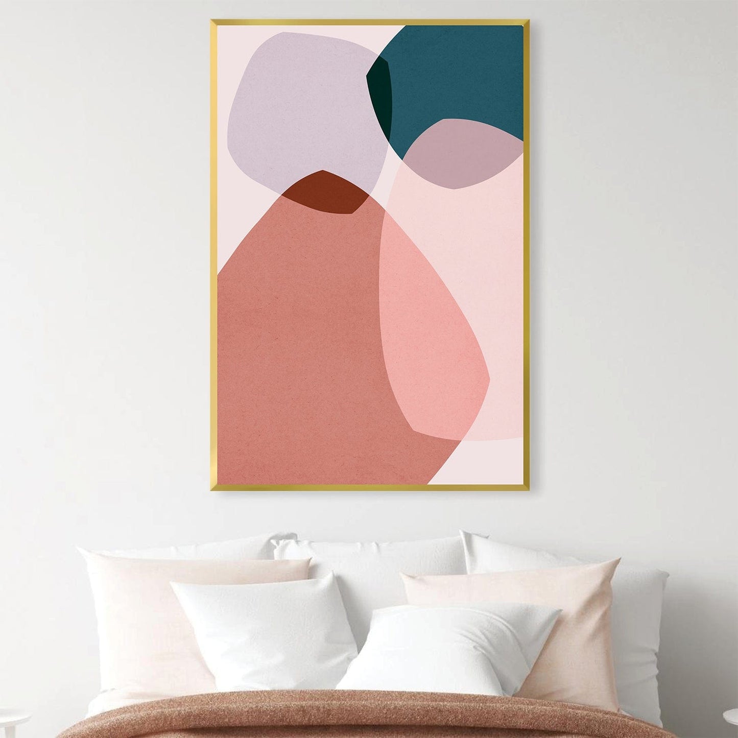 Modern Boho Abstract Oil Painting for Stylish Home Decor