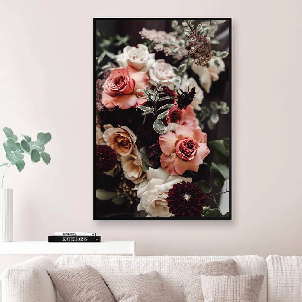 Elegant Floral Arrangement Oil Painting for Home Decor and Wall Art