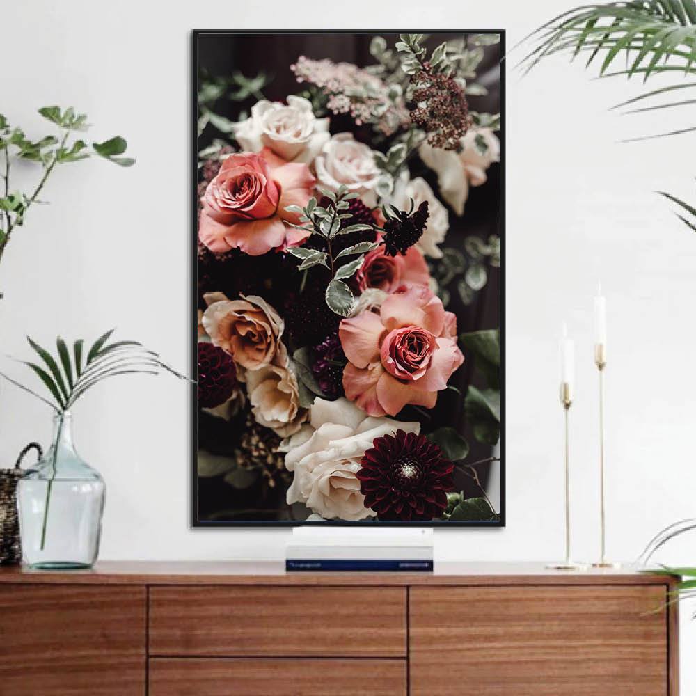 Elegant Floral Arrangement Oil Painting for Home Decor and Wall Art