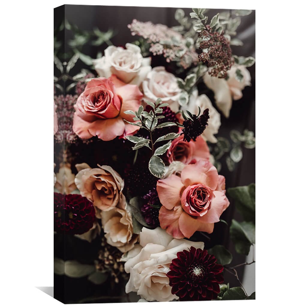 Elegant Floral Arrangement Oil Painting for Home Decor and Wall Art