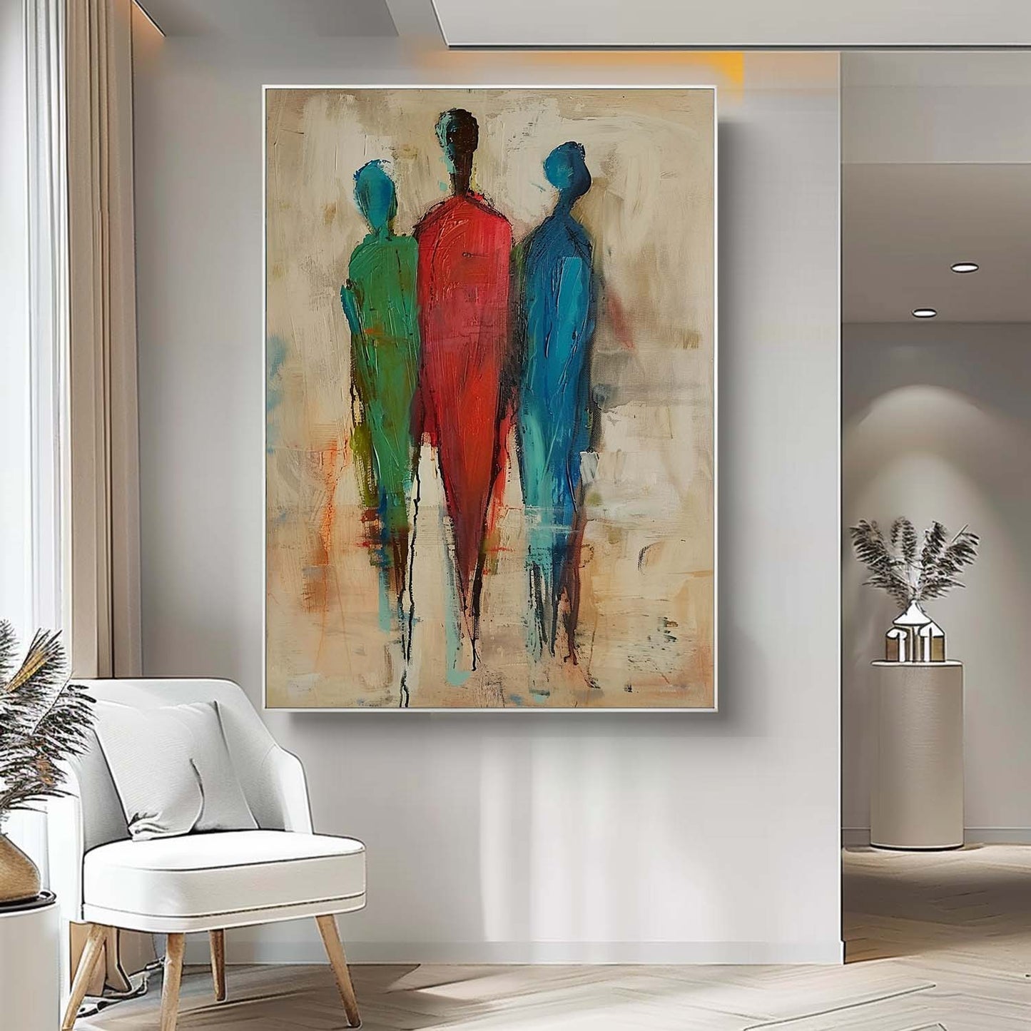 Abstract Figures Oil Painting for Modern Home Decor