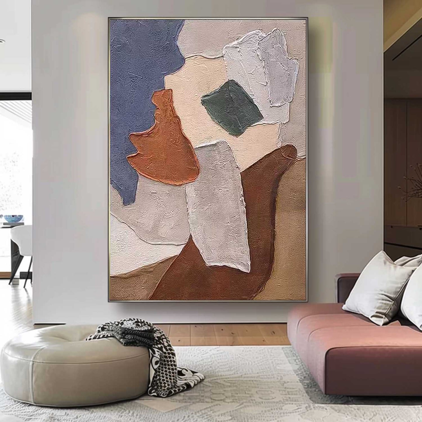 Contemporary Abstract Oil Painting for Modern Home Décor