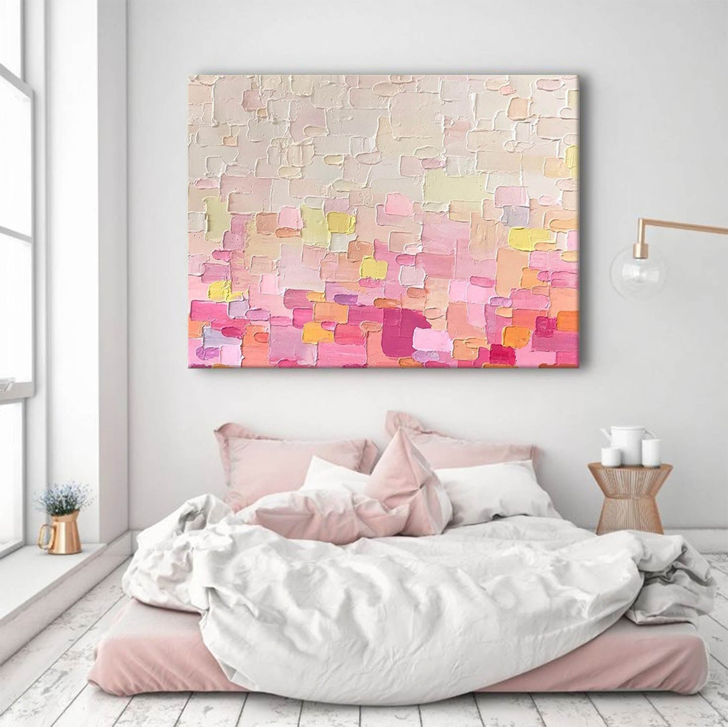 Colorful Abstract Oil Painting for Modern Home Décor and Art Lovers