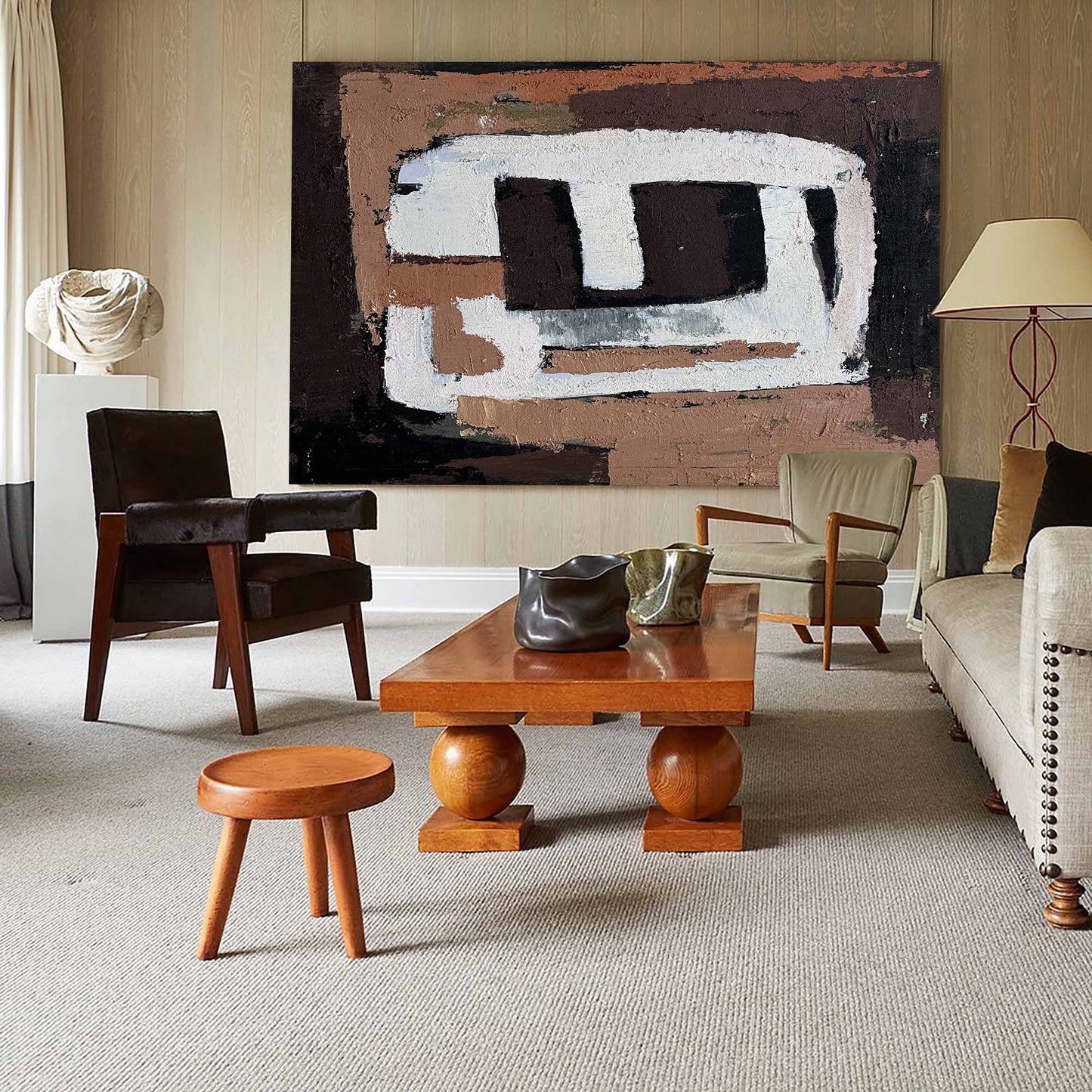 Contemporary Abstract Oil Painting for Modern Home Decor Elegance