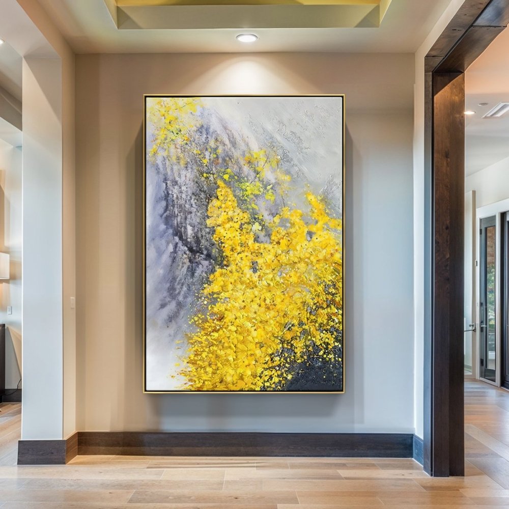 Vibrant Colorado Wildflower Oil Painting – Nature's Beauty in Yellow Hues