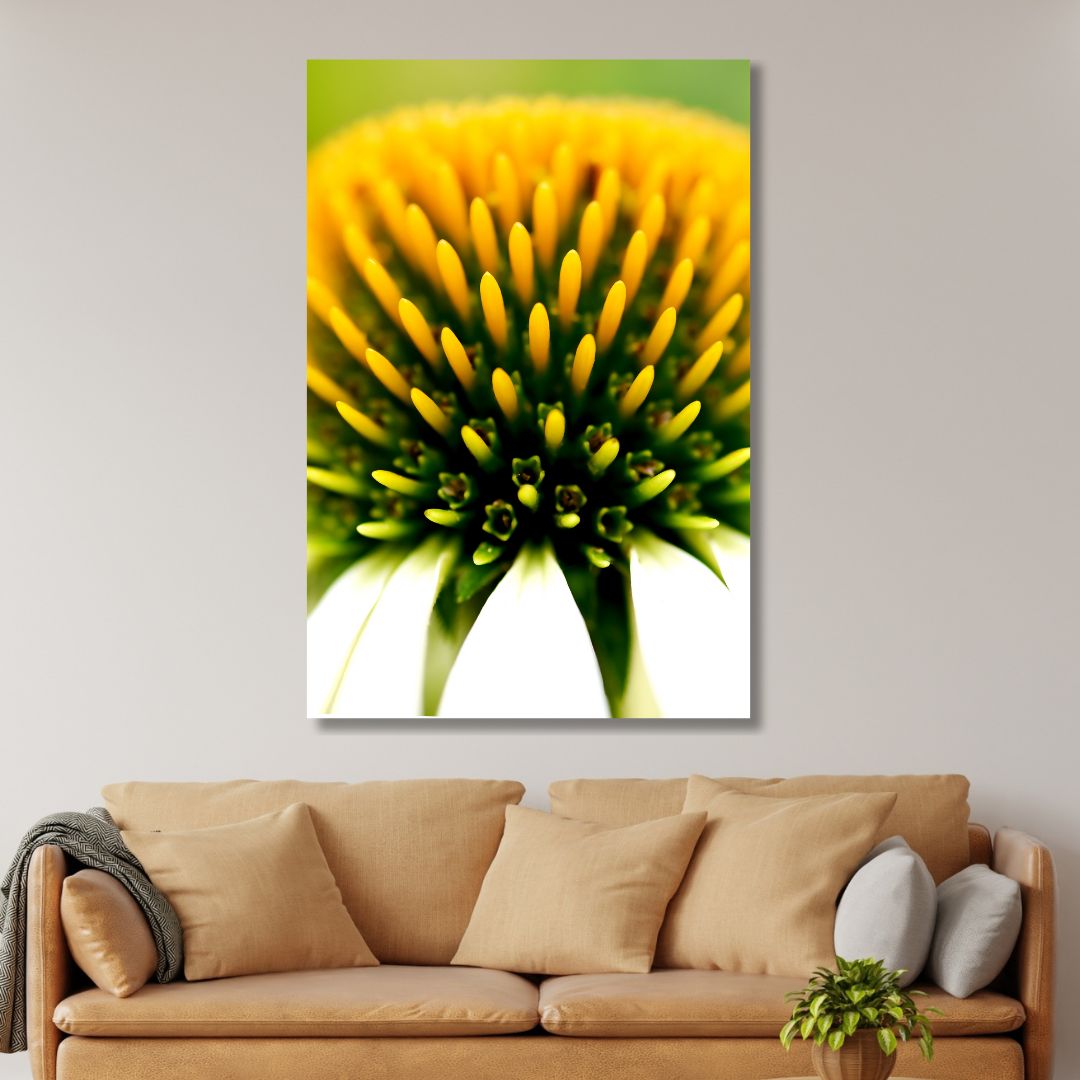 Vibrant Coneflower Oil Painting for Floral Home Decor and Nature Lovers