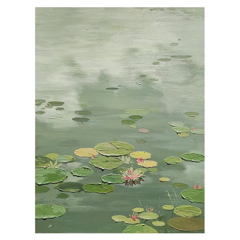 Pond Lily Pads Nature Oil Painting 128PL