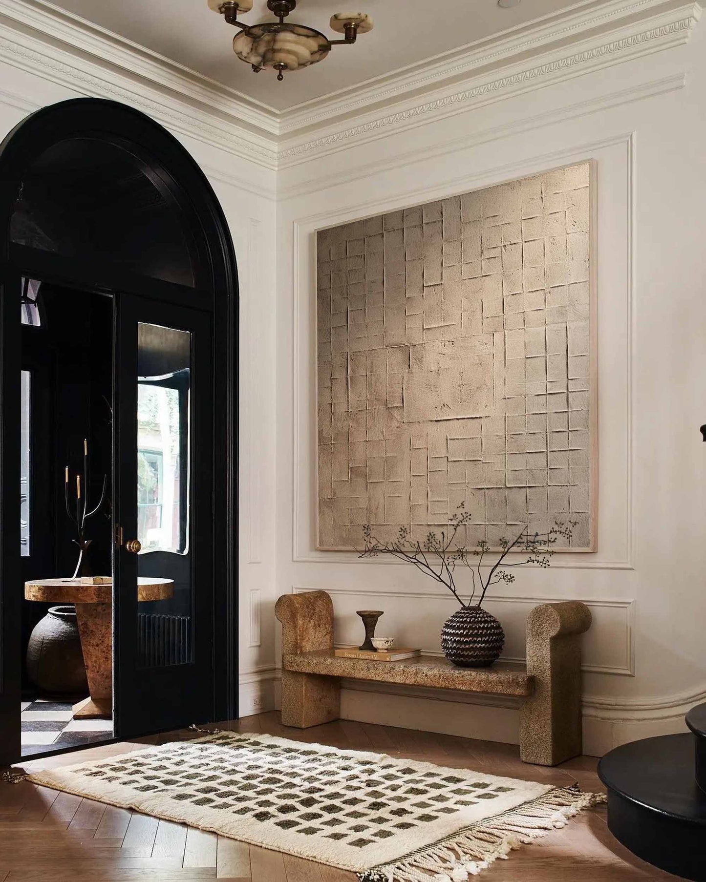 Minimalist Wabi-Sabi Texture Oil Painting for Modern Home Decor