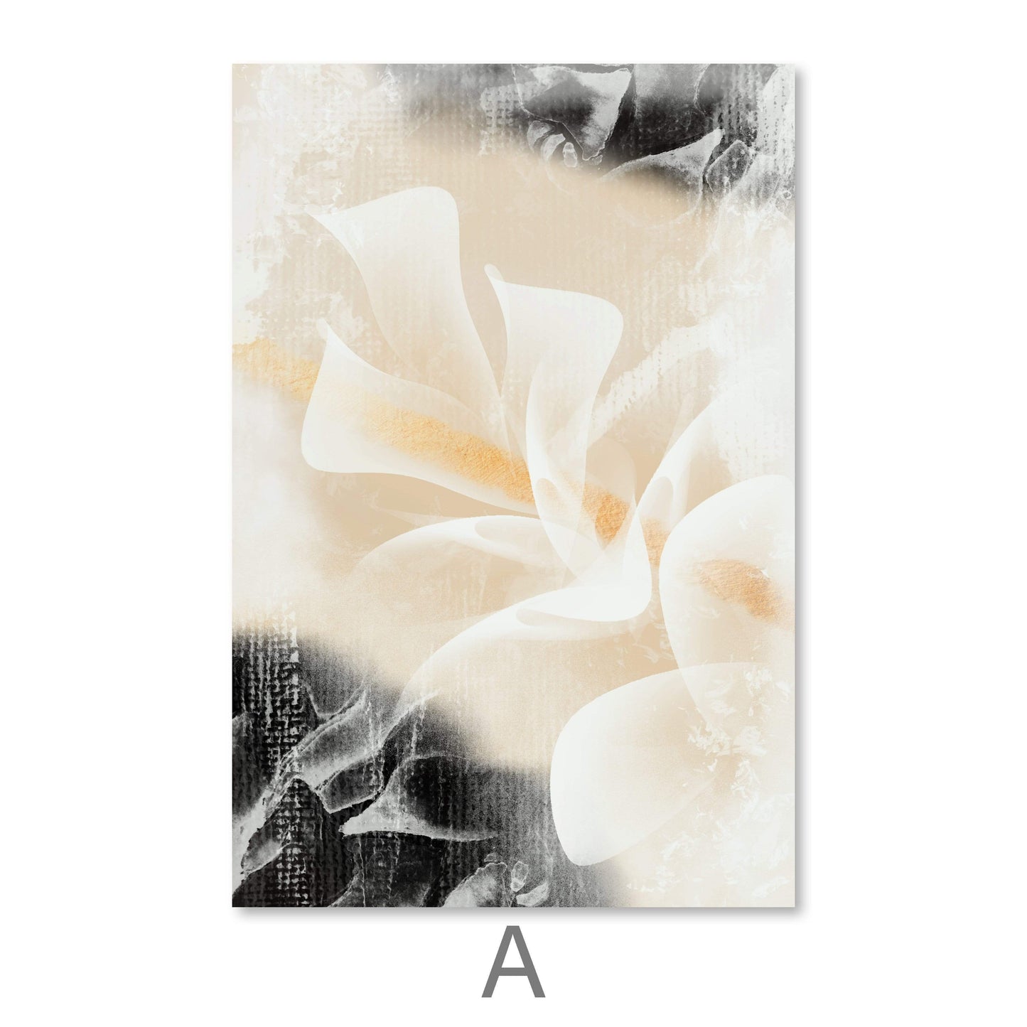 Serene Floral Abstract Oil Painting for Contemporary Home Decor