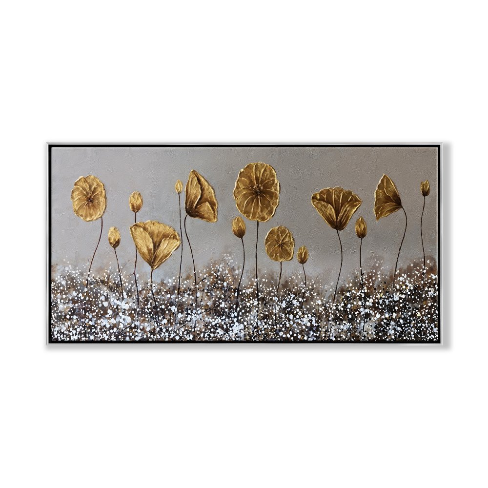 Elegant Desert Floral Landscape Oil Painting for Modern Home Decor