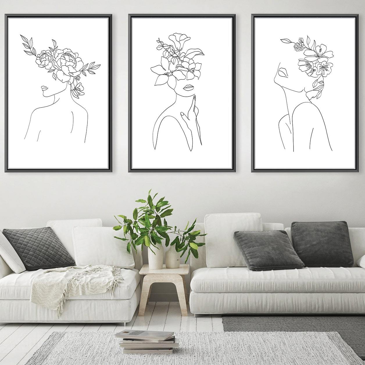 Floral Elegance: Contemporary Oil Painting of Enchanting Femininity