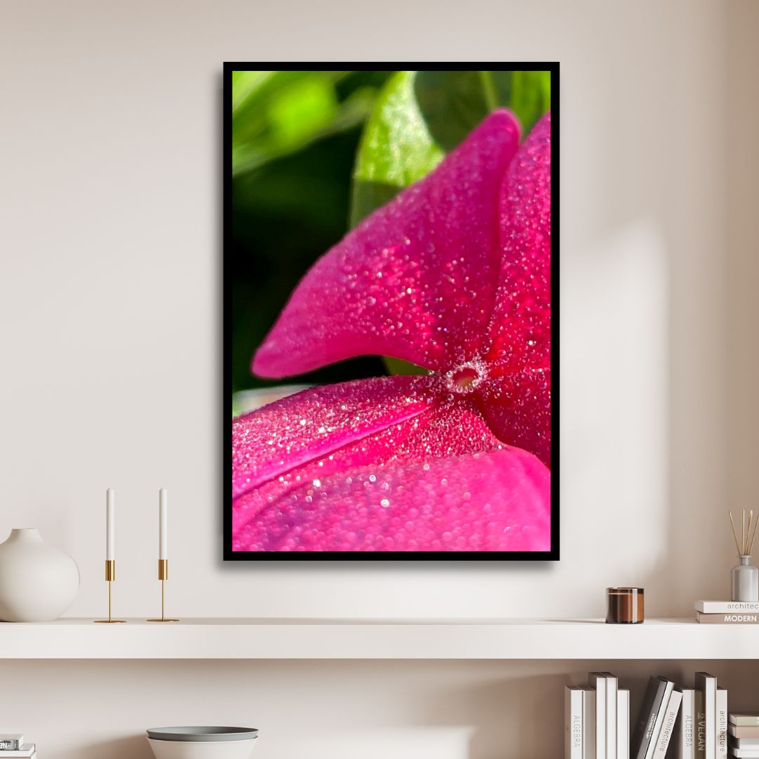 Dew-kissed Impatiens Flowers Oil Painting Stunning Floral Art for Home Decor