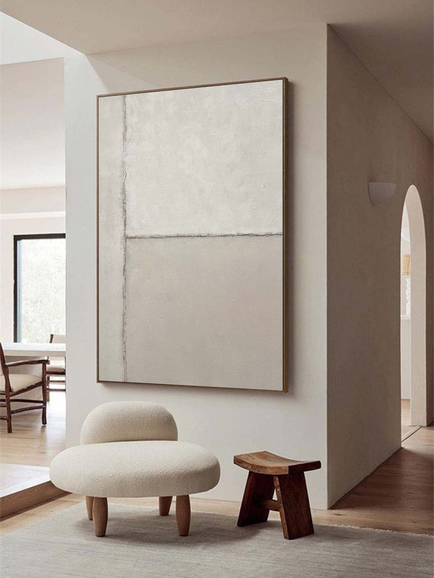 Contemporary Minimalist Oil Painting for Modern Home Décor and Art Enthusiasts