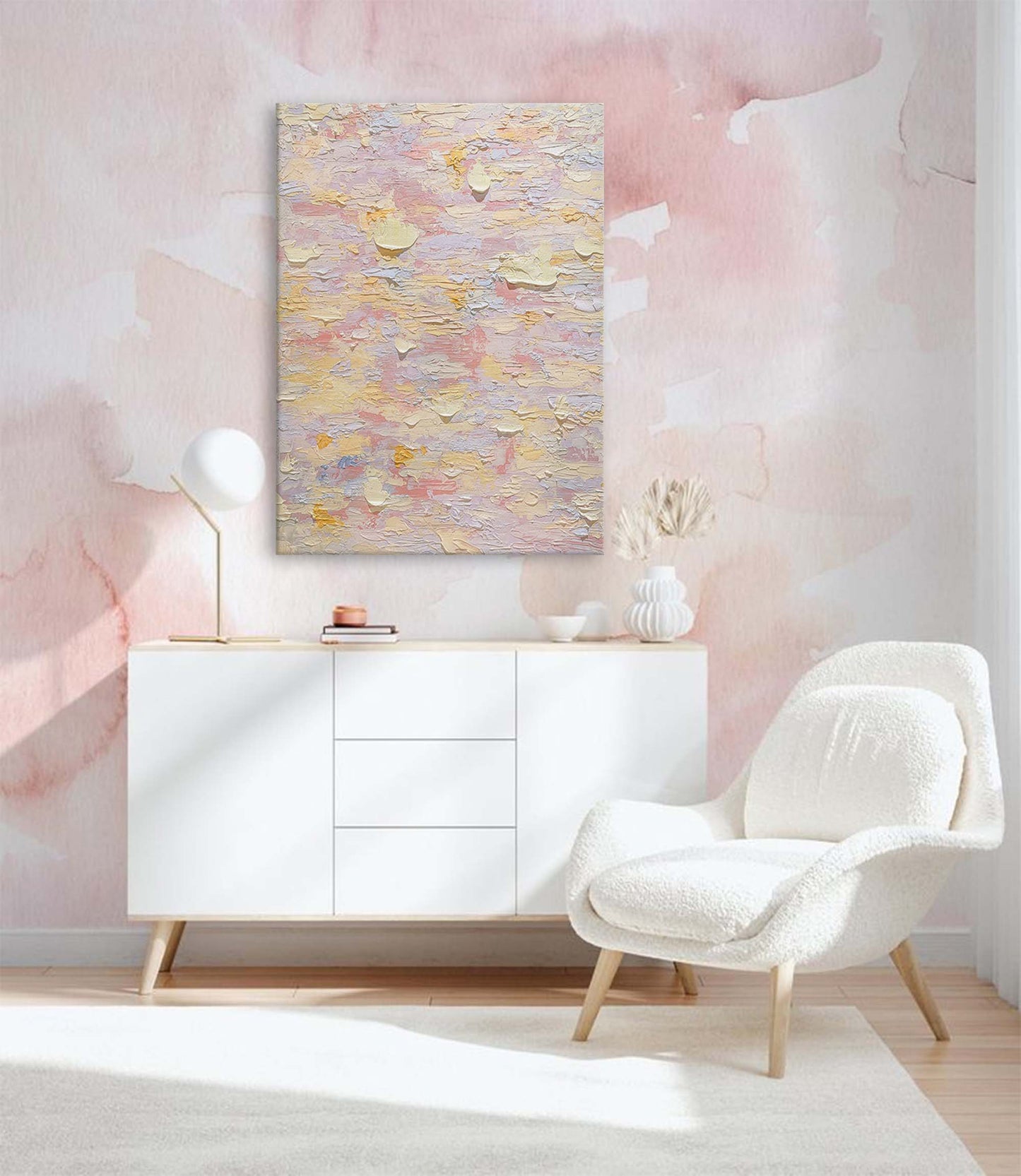 Colorful Abstract Oil Painting for Modern Home Decor