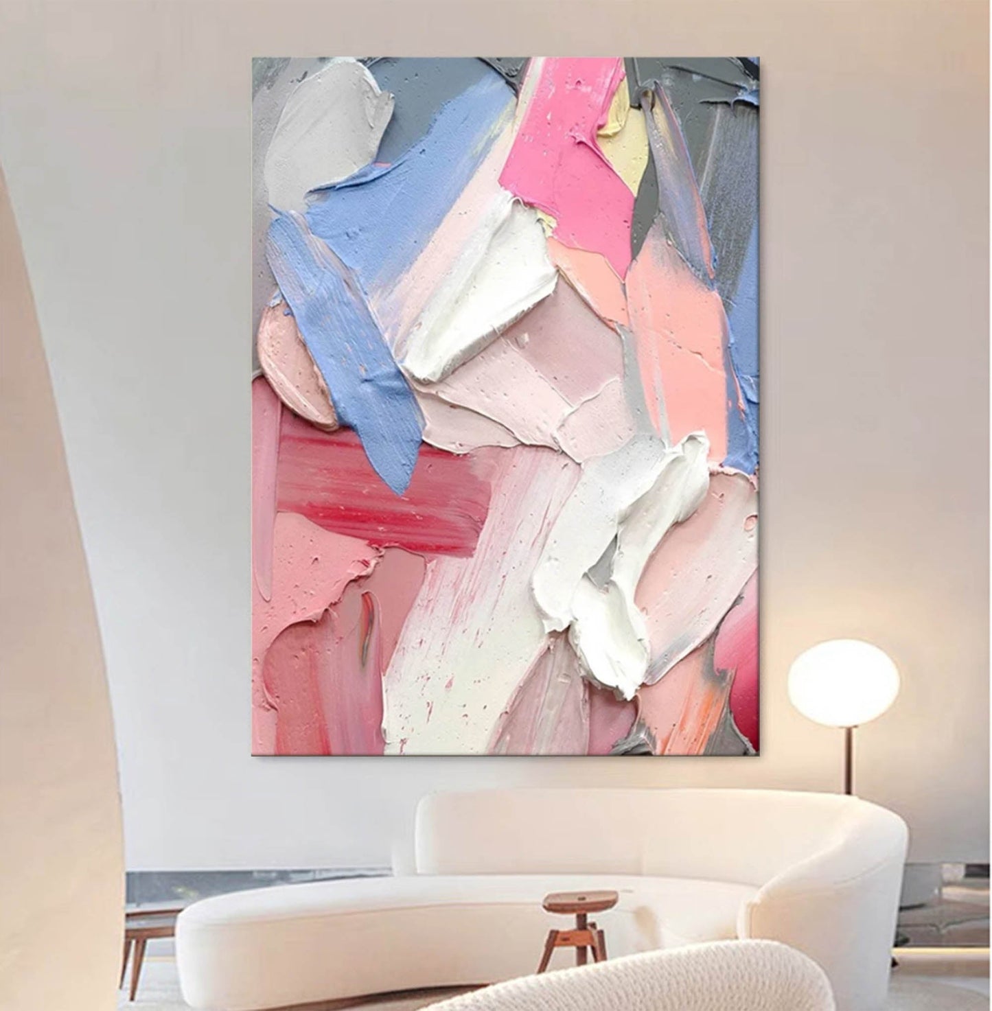 Colorful Abstract Oil Painting for Modern Art Décor and Home Aesthetics