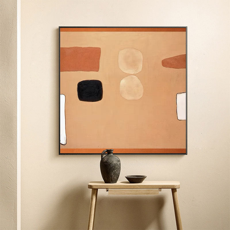 Contemporary Minimalist Oil Painting for Modern Home Decor
