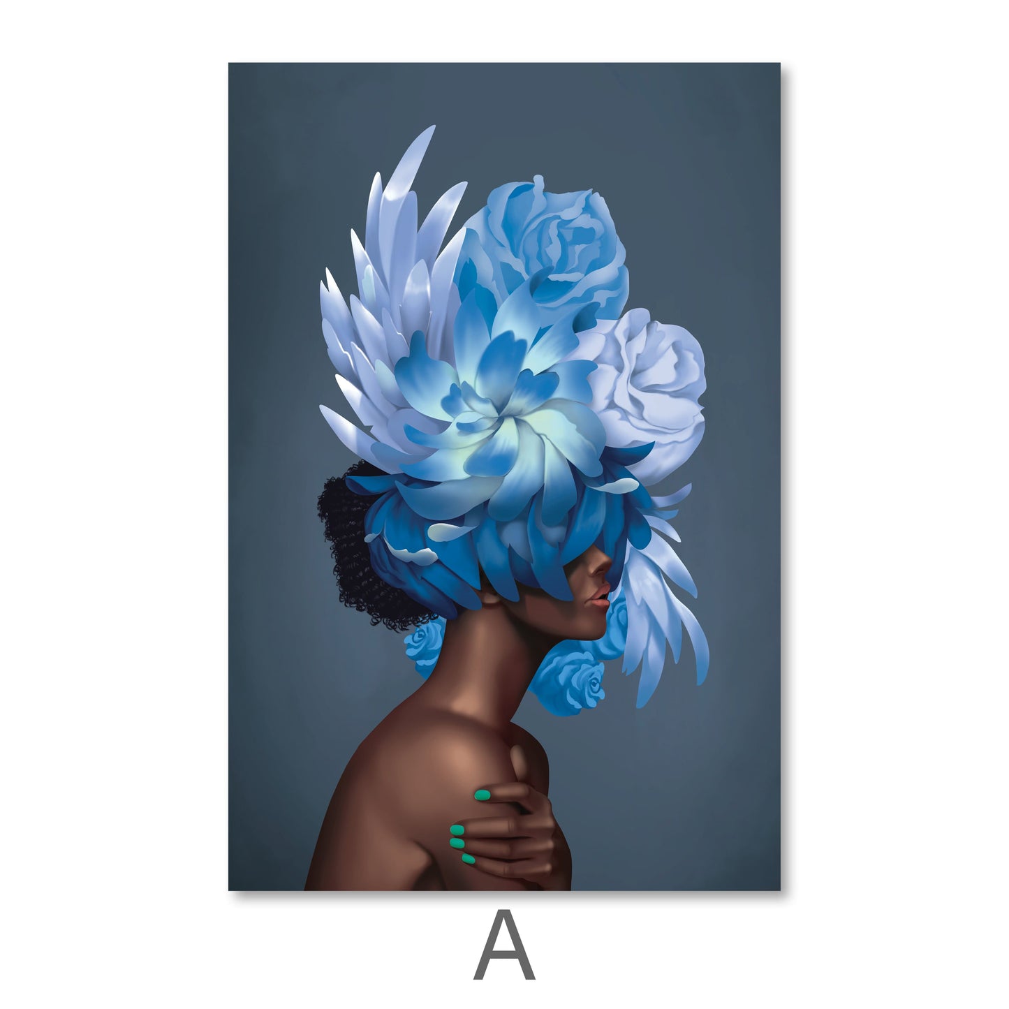 Vibrant Floral Portraits of Empowered Women in Oil Painting