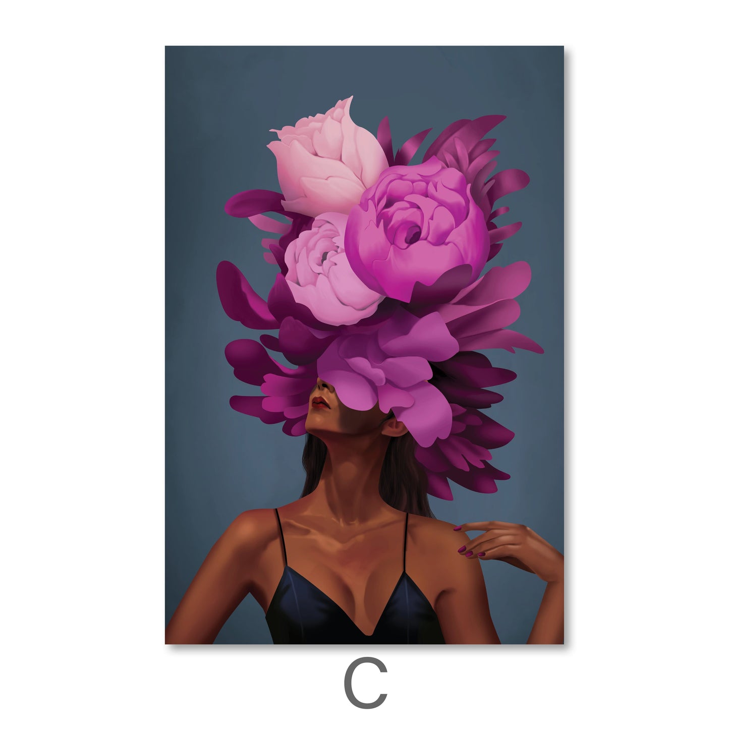 Vibrant Floral Portraits of Empowered Women in Oil Painting