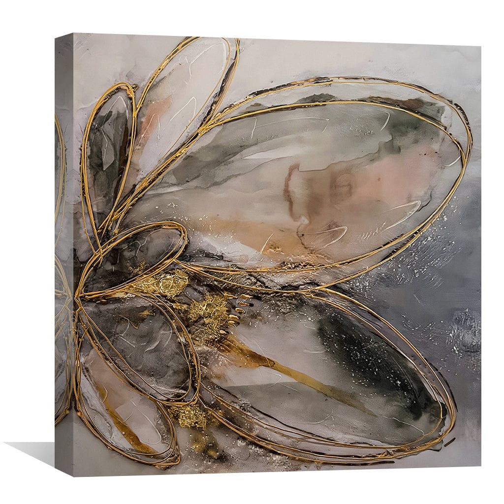 Elegant Abstract Flower Oil Painting for Modern Home Decor