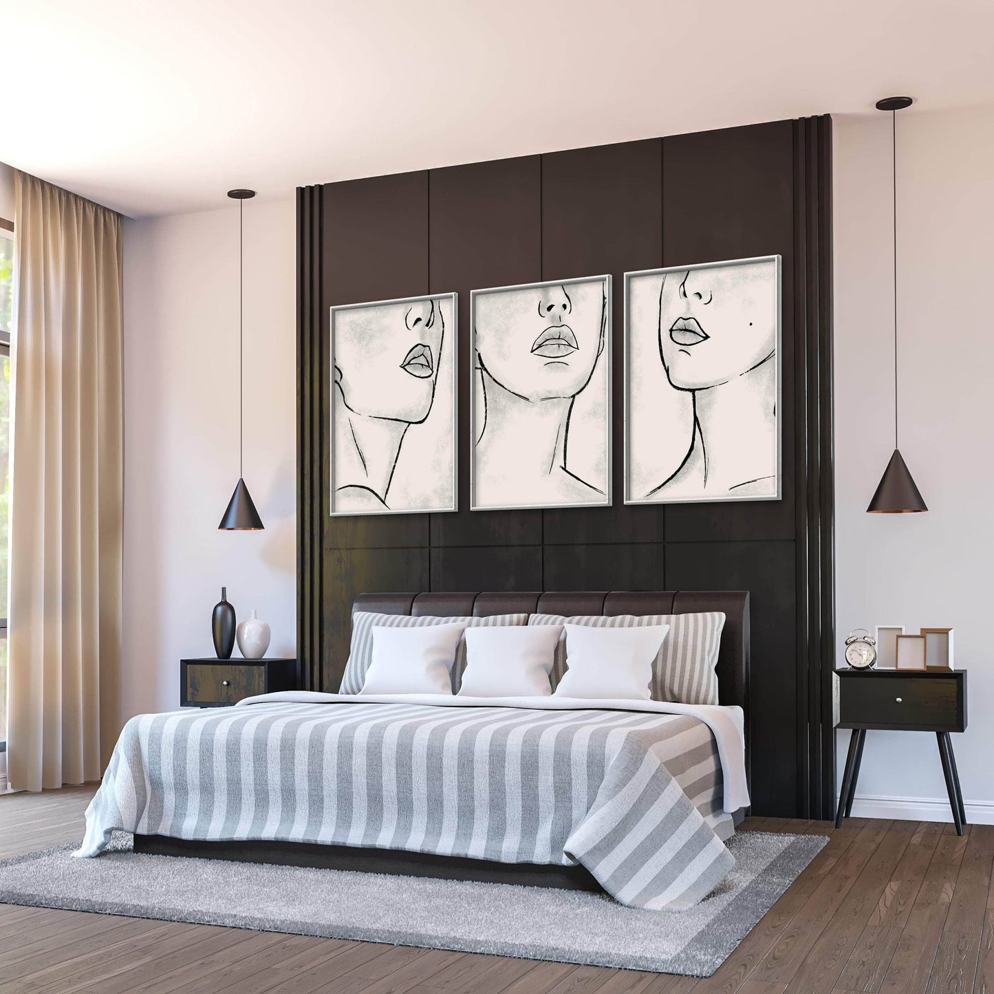 Emotional Abstract Expressions - Modern Minimalist Oil Painting for Elegant Decor