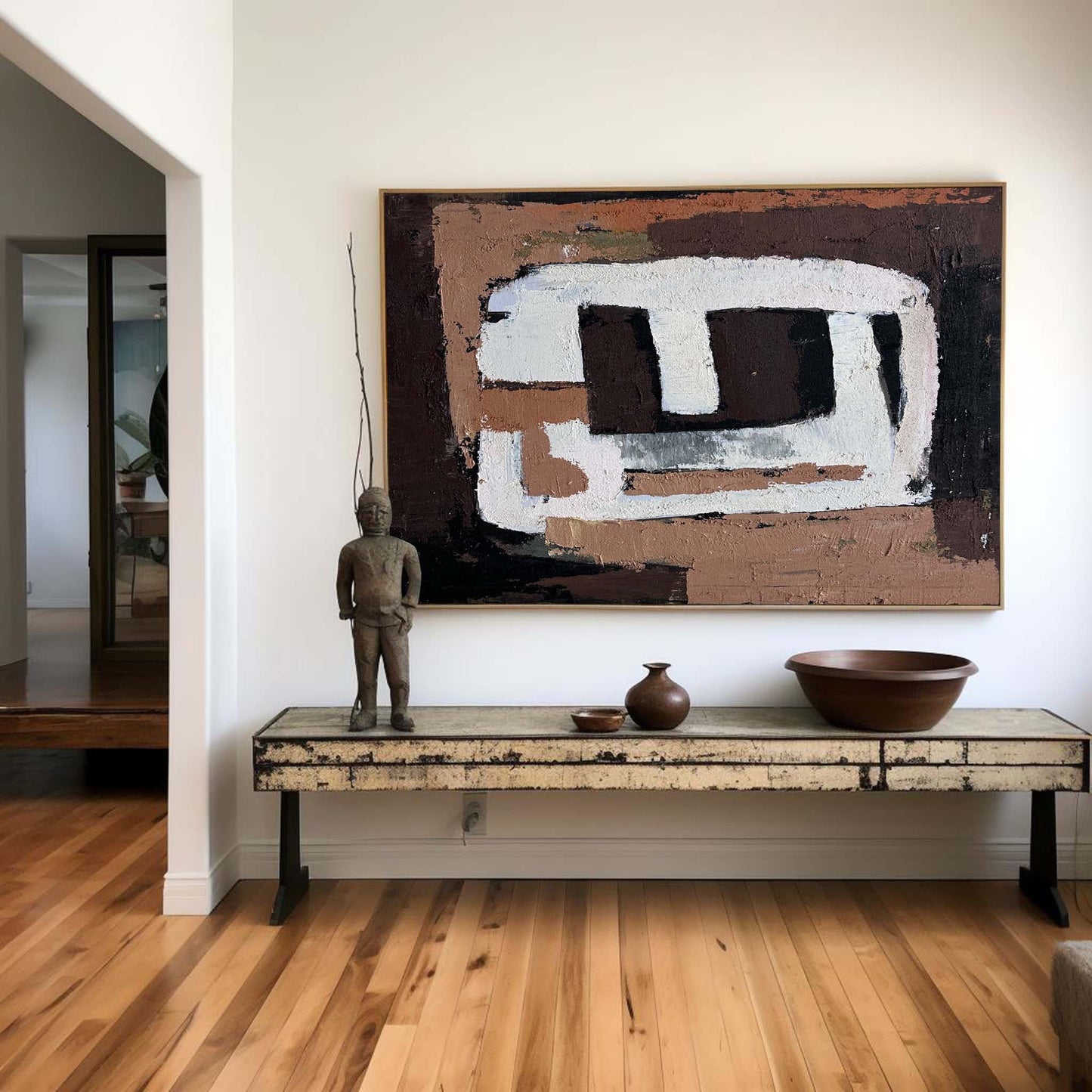 Contemporary Abstract Oil Painting for Modern Home Decor Elegance