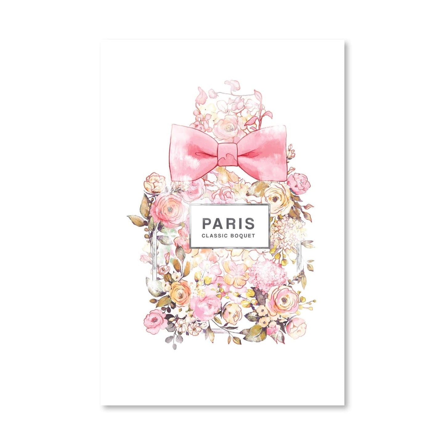 Elegant Floral Perfume Bottle Oil Painting for Chic Home Decor