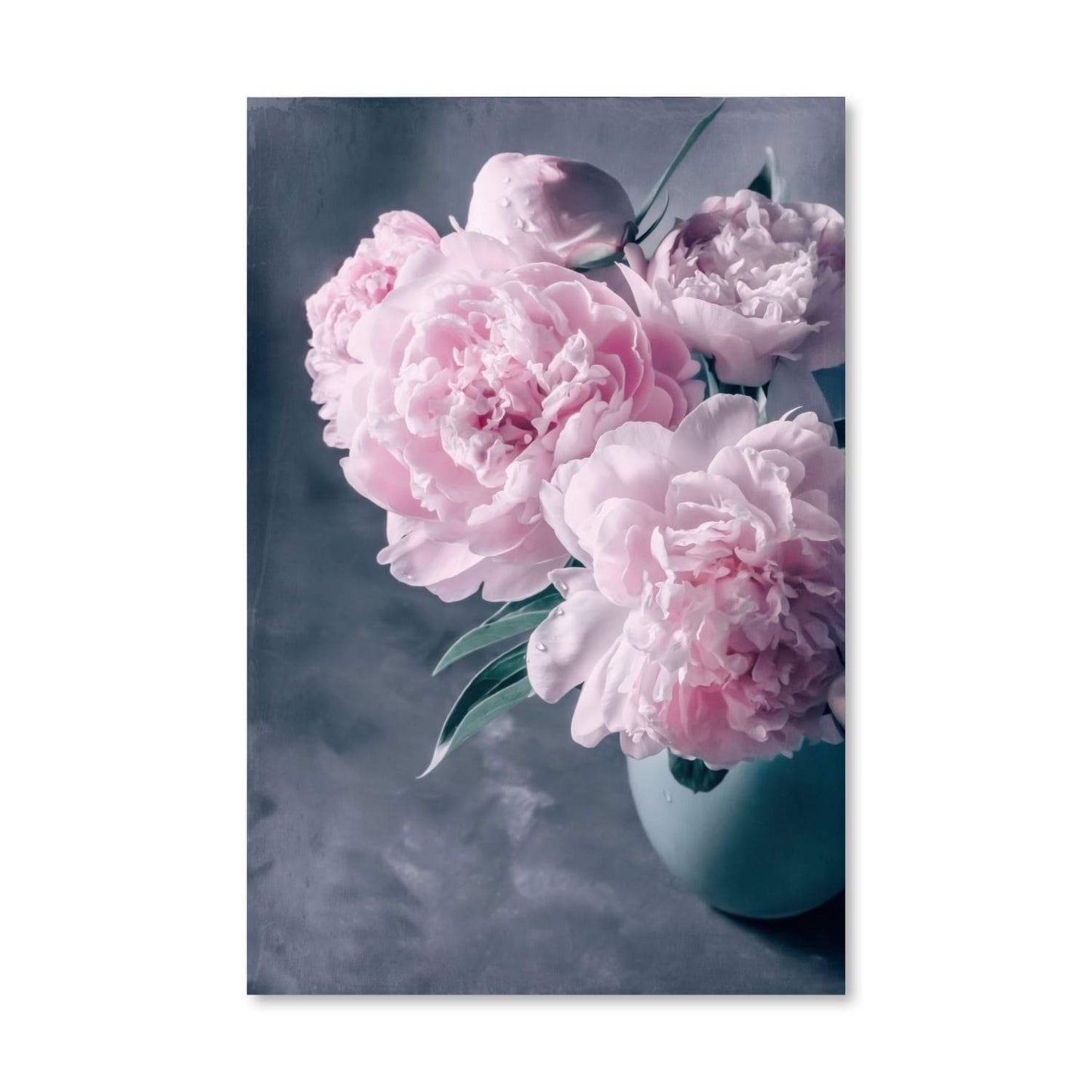 Elegant Pink Peonies in Vibrant Vase - Stunning Floral Oil Painting for Your Home