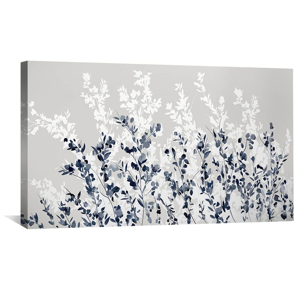 Elegant Floral Abstract Canvas Art for Modern Home Decor