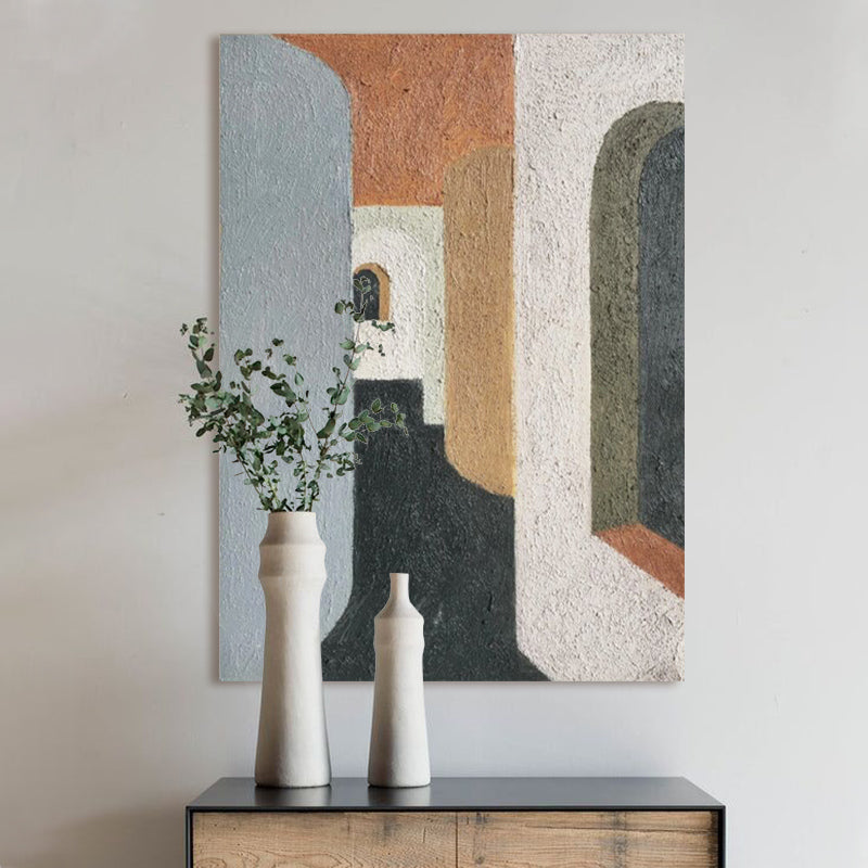 Desert Arch Neutral Beauty Minimalist Oil Painting