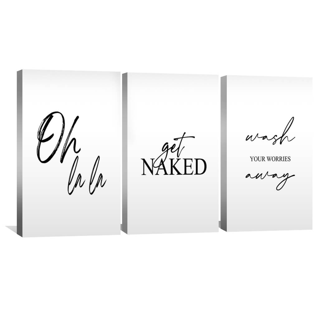 Elegant Minimalist Oil Painting for a Calm and Inviting Bathroom Decor