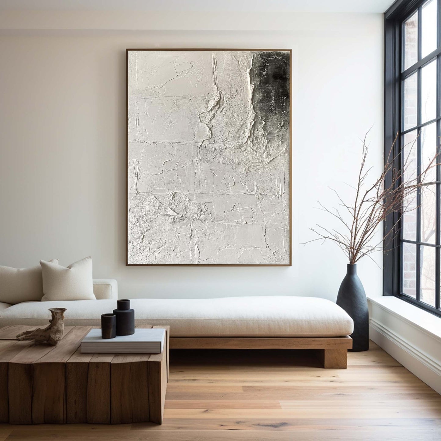 Contemporary Textured Abstract Oil Painting for Modern Art Enthusiasts