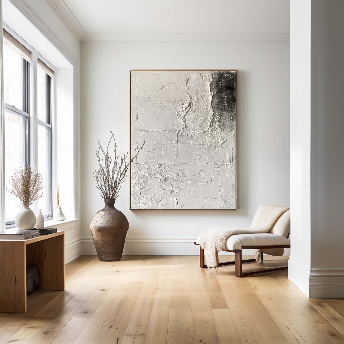 Contemporary Textured Abstract Oil Painting for Modern Art Enthusiasts