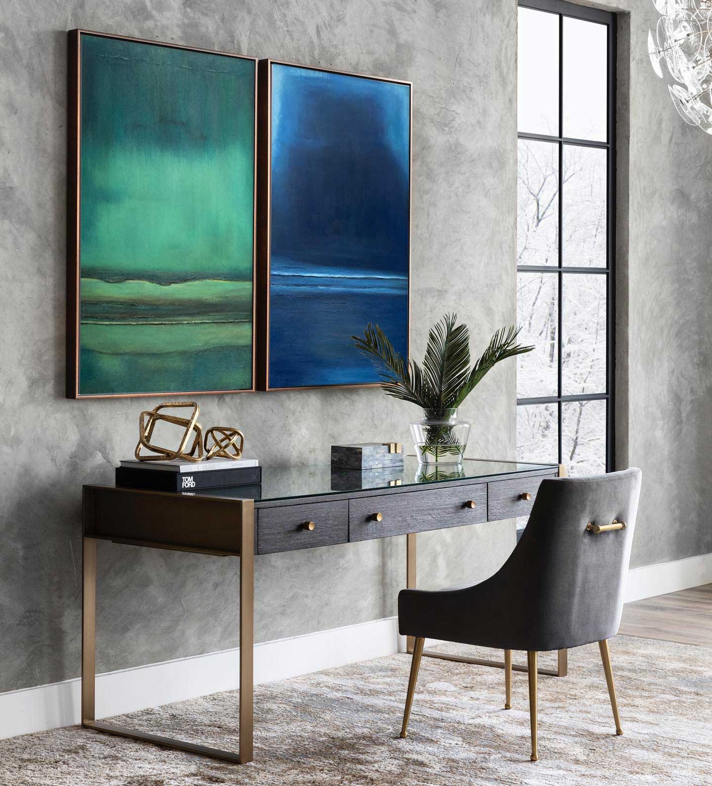 Contemporary Abstract Landscape Oil Painting for Modern Home Decor