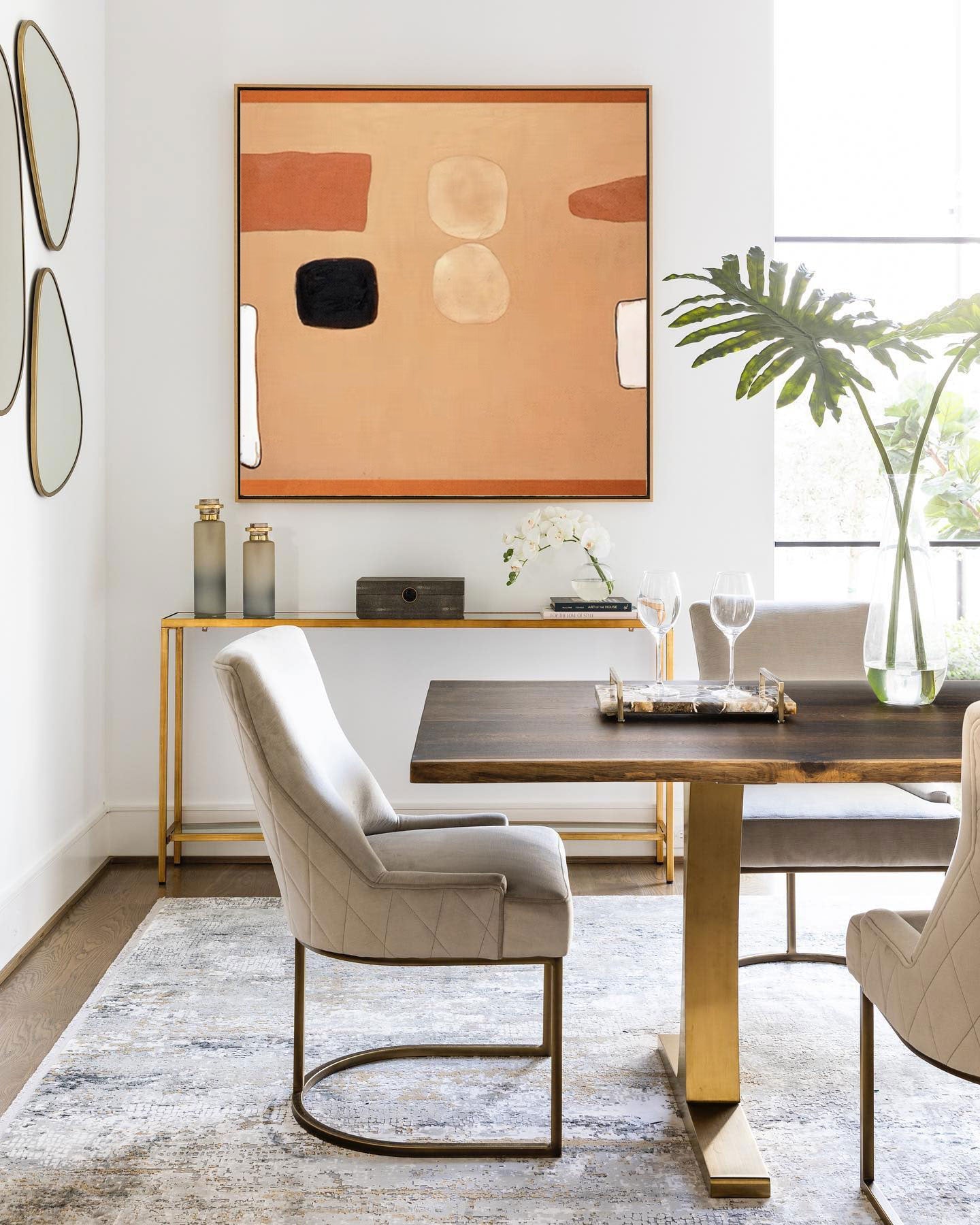 Contemporary Minimalist Oil Painting for Modern Home Decor