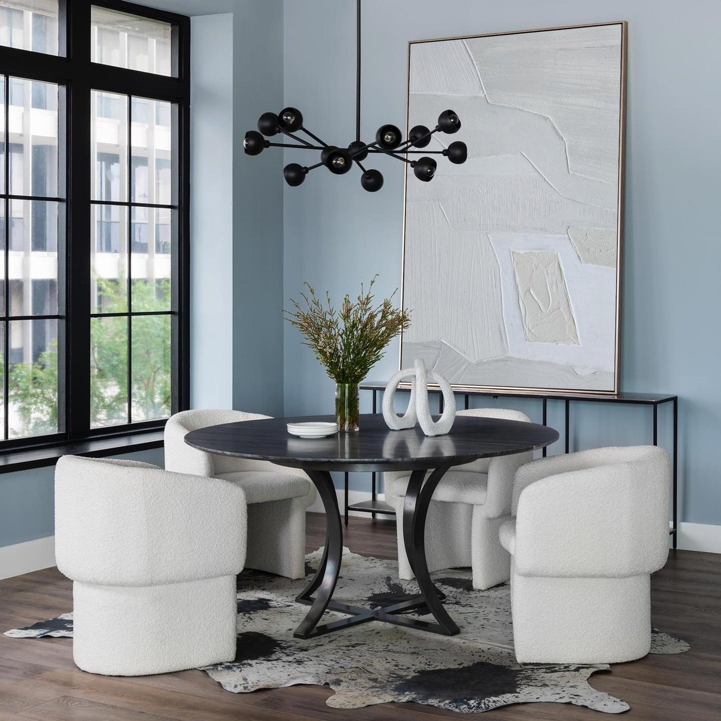 Contemporary Neutral Abstract Oil Painting for Elegant Home Decor