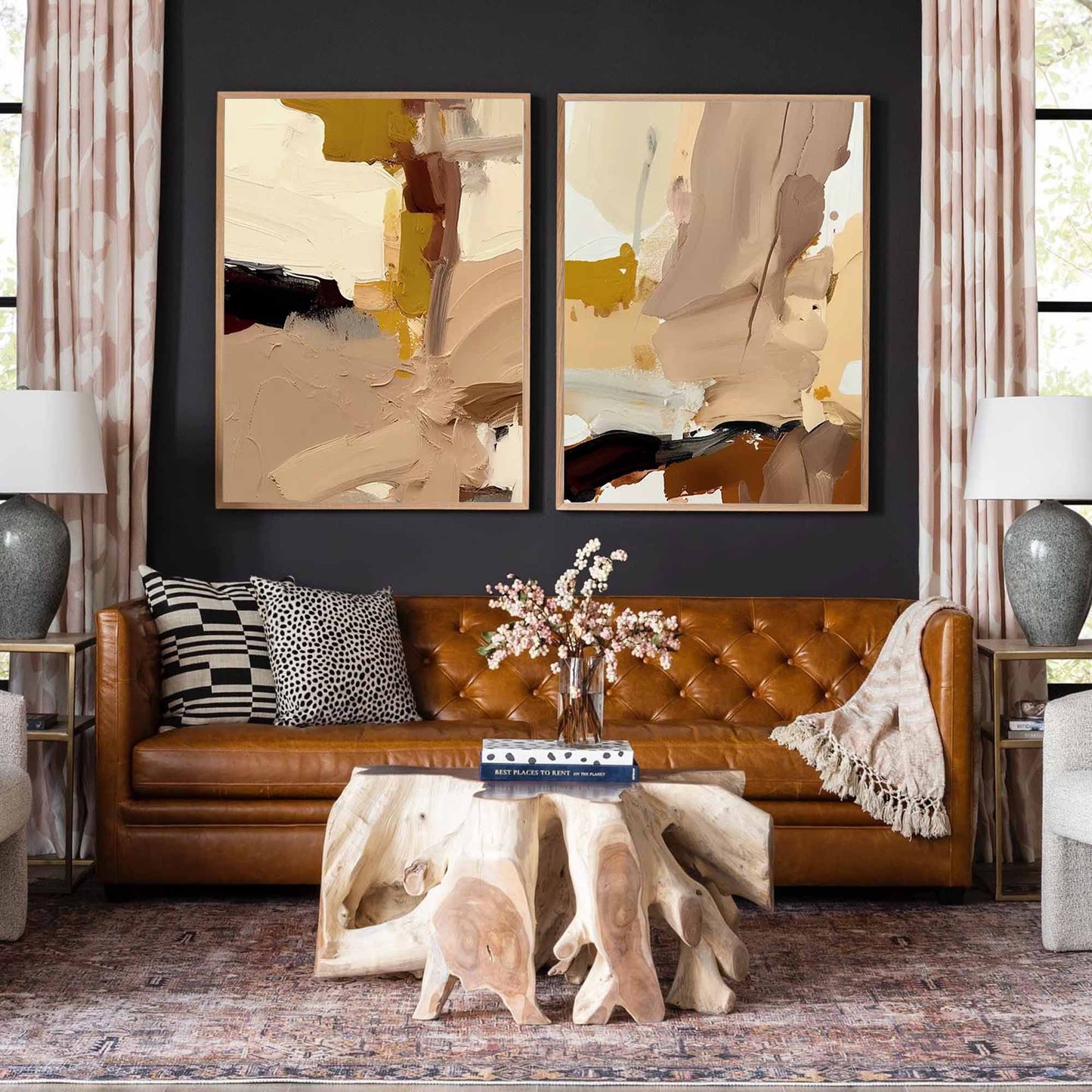 Modern Minimalist Abstract Oil Painting for Contemporary Home Decor
