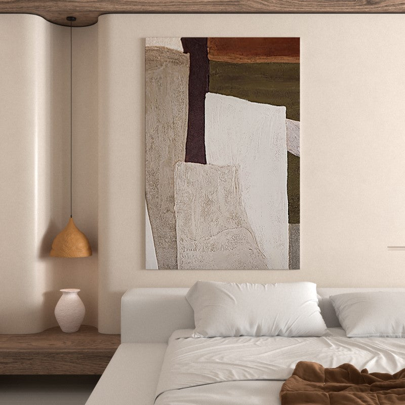 Dark Brown Neutral Toned Desert Aesthetic Oil Panting