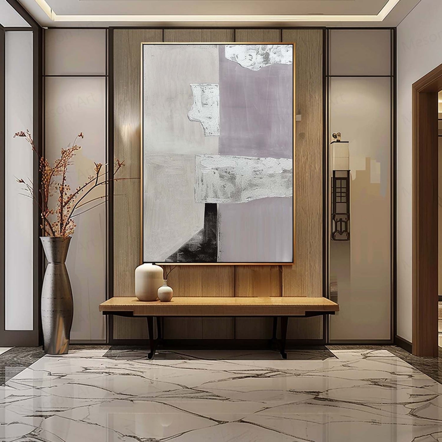Stylish Contemporary Minimalist Oil Painting for Modern Home Decor