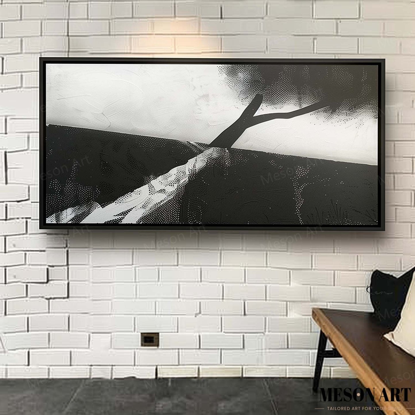 Modern Minimalist Oil Painting for Elegant Home Decor