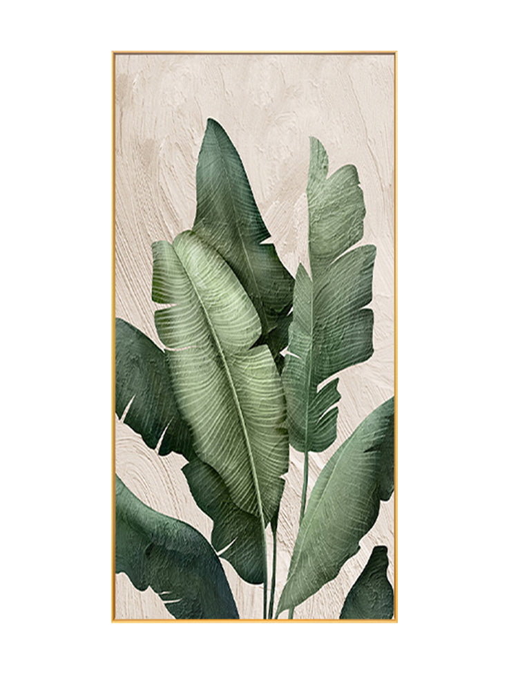 New Palm Leaves California Style Abstract Oil Painting