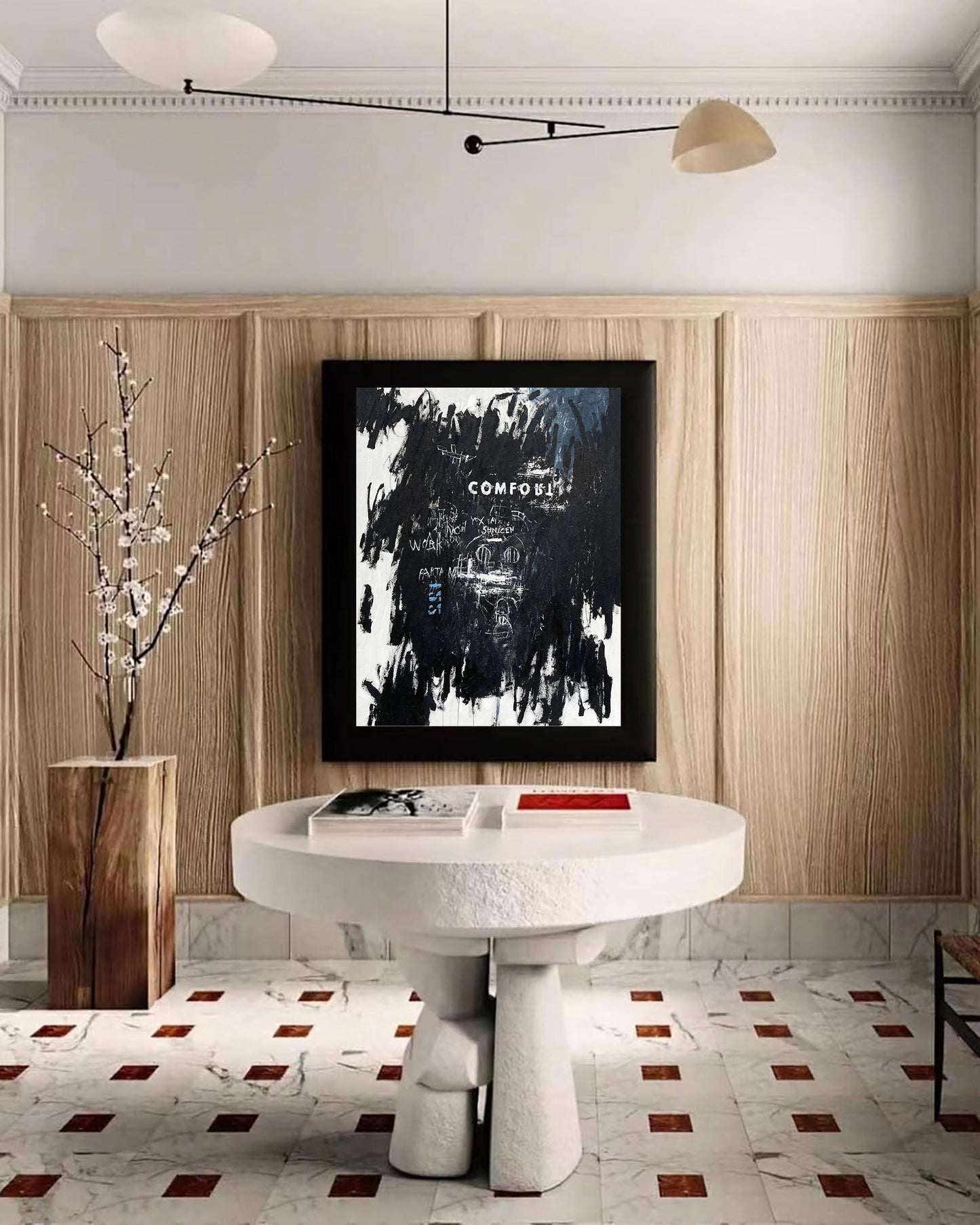 Bold Abstract Graffiti Oil Painting for Modern Art Enthusiasts