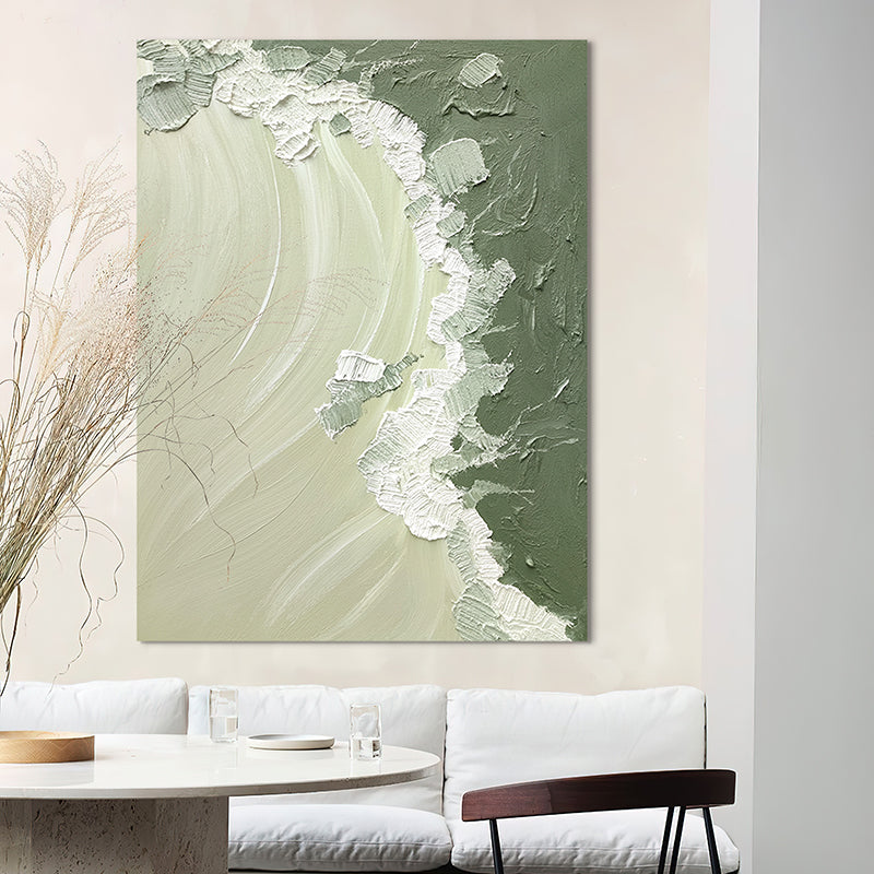 Coastal Waves California Style Texture Beach Oil Painting 146CW