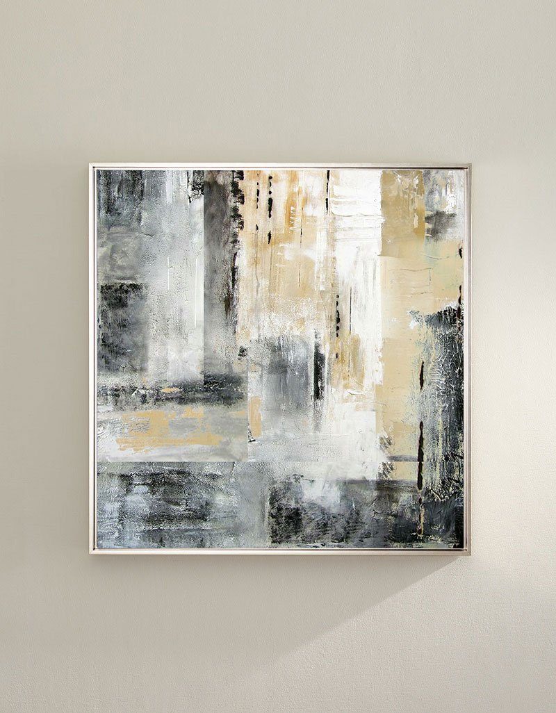 Contemporary Abstract Skyline Oil Painting for Modern Home Decor