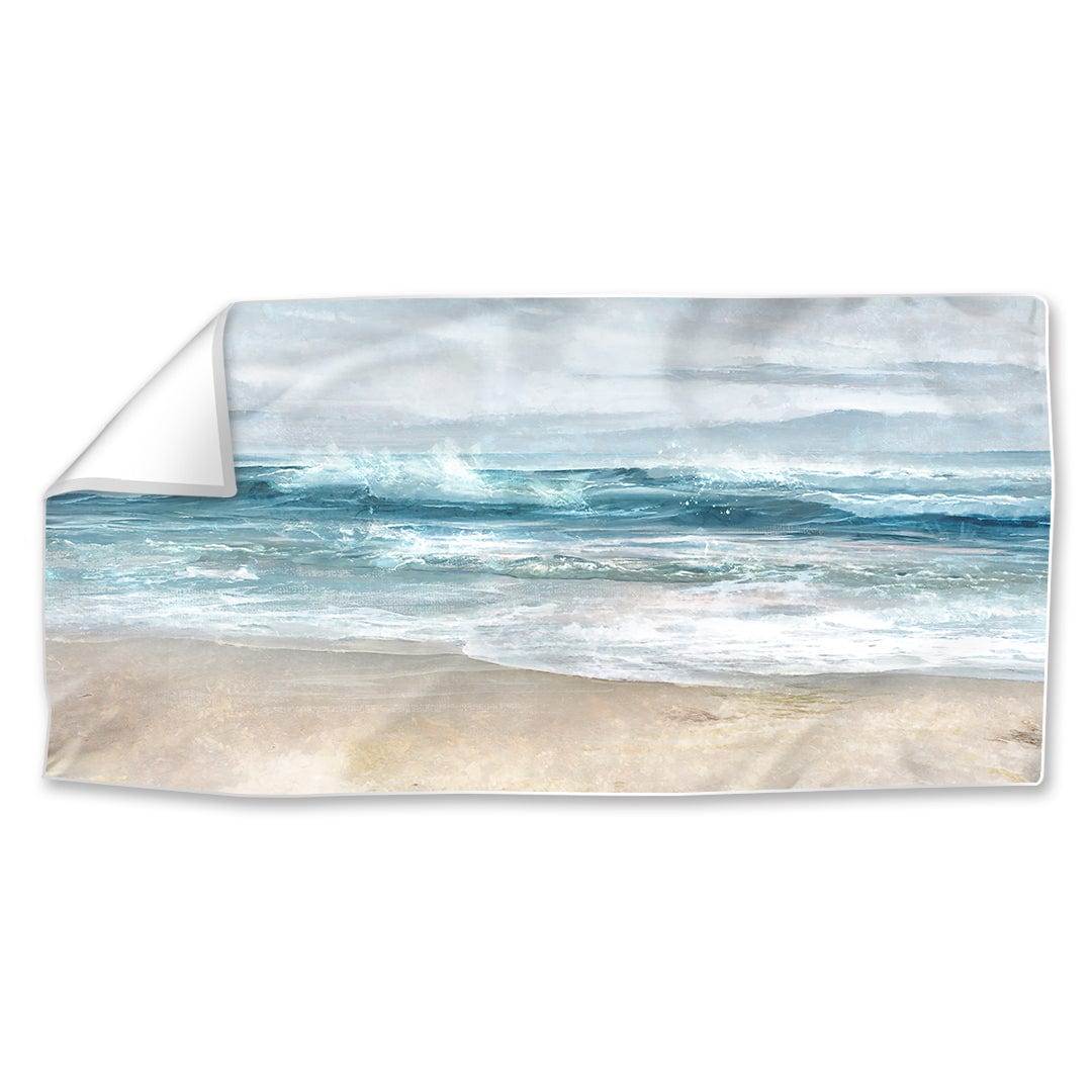 Tranquil Ocean Waves Oil Painting for Serene Home Decor