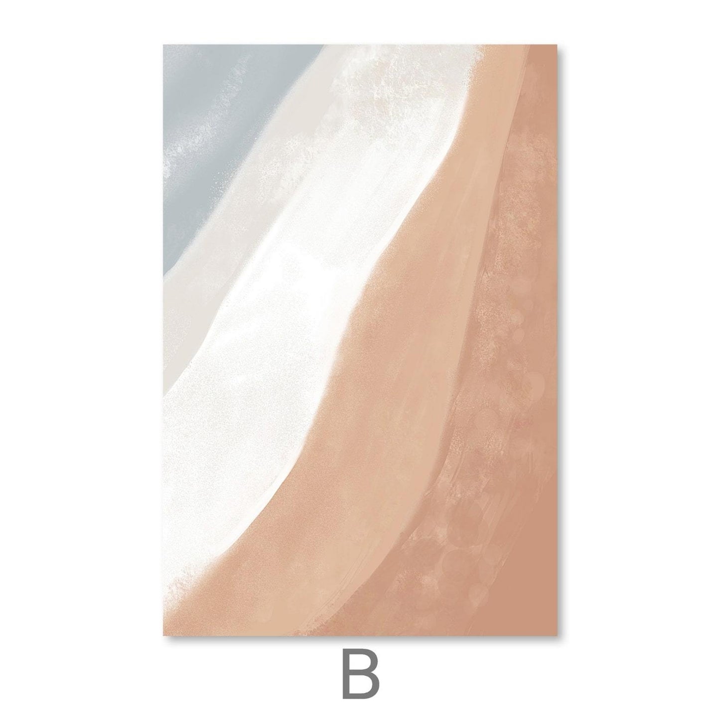 Serene Coastal Abstract Oil Painting for Modern Home Decor