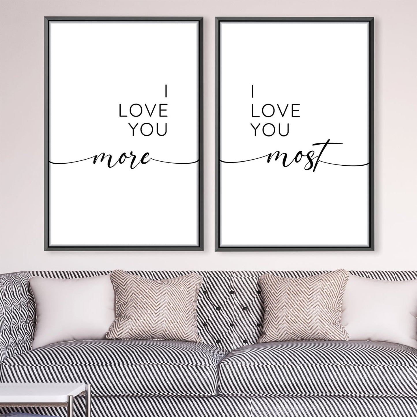 Heartfelt Love Quote Canvas Art for Home Decor
