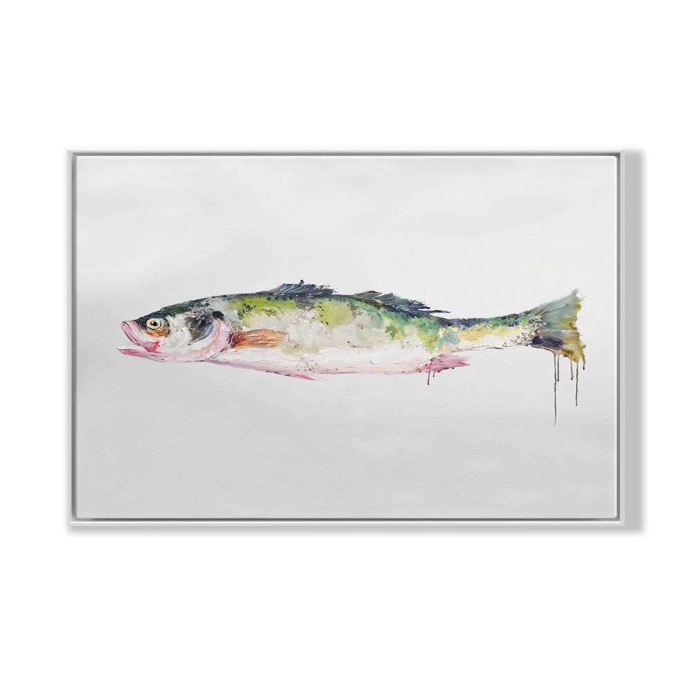Nature's Beauty: Stunning Oil Painting of a Colorful Freshwater Fish